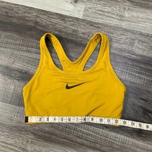 Nike Classic Swoosh Women's Medium Support Sports Bra Gold/Yellow